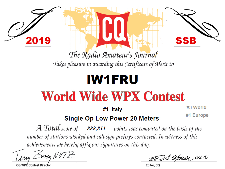 Iw1fru Callsign Lookup By Qrz Ham Radio