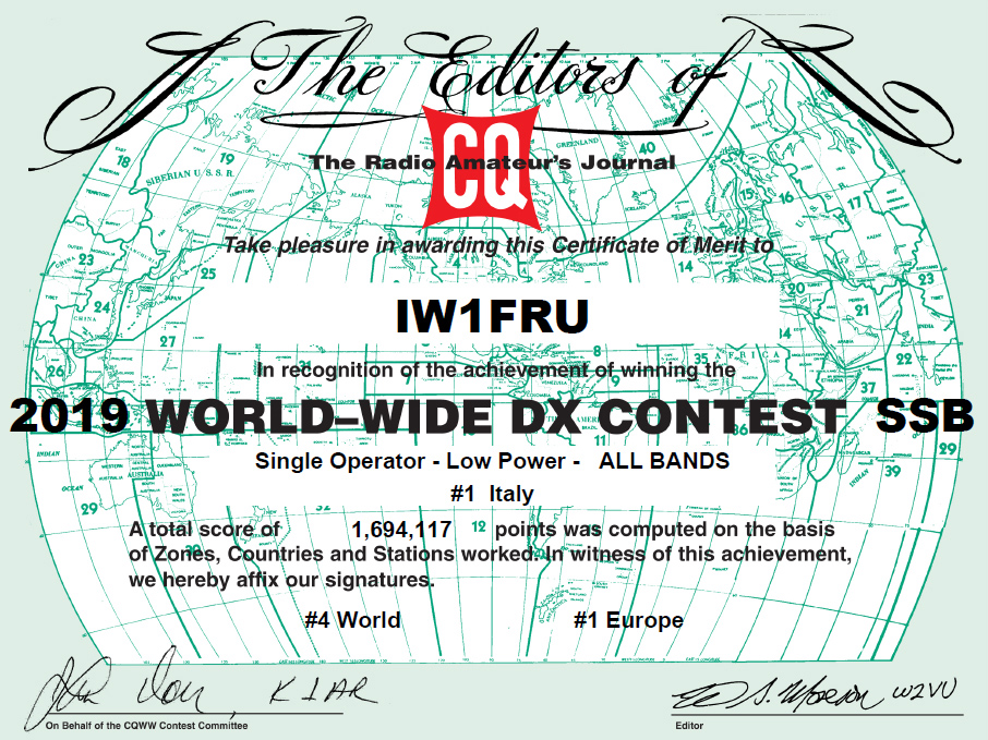 Iw1fru Callsign Lookup By Qrz Ham Radio