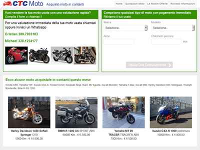 Realizzazione sito web compro moto  Realizzazione sito web compro moto